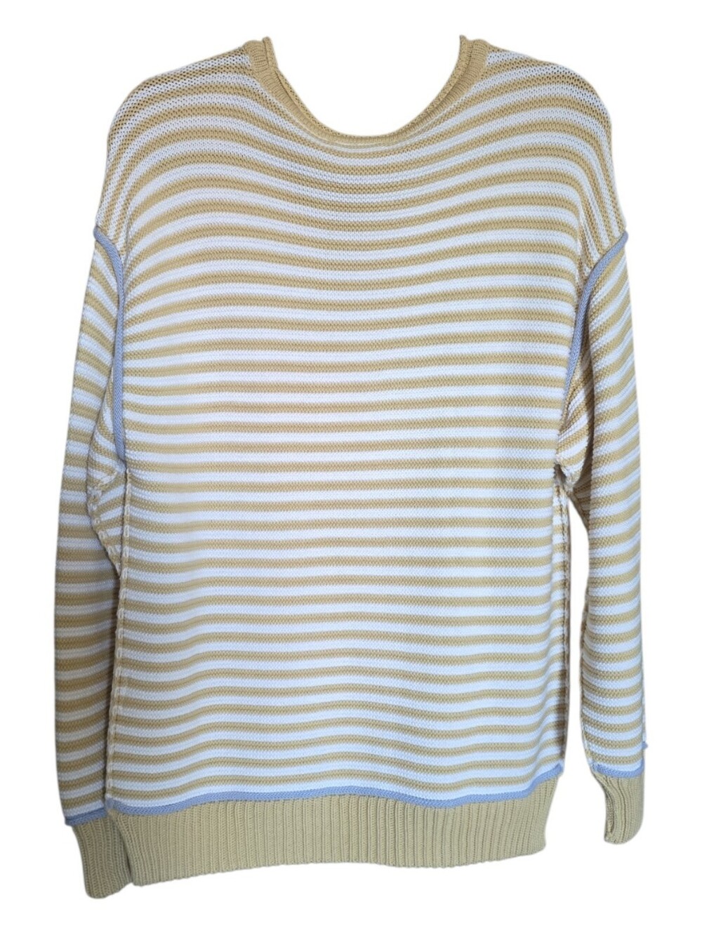 NWT Free People We The Free Asher Pullover Sweater Sand Combo - Picture 3 of 7